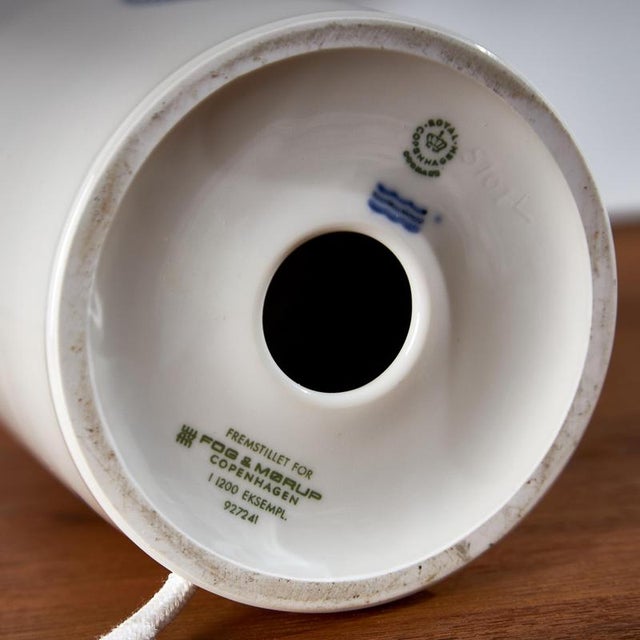 Vandmanden / Aquarius Porcelain Table Lamp by Kai Lange for Fog & Mørup and Royal Copenhagen For Sale - Image 12 of 13