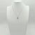 Champagne Diamond Pendant Necklace in 18K White Gold For Sale - Image 4 of 7