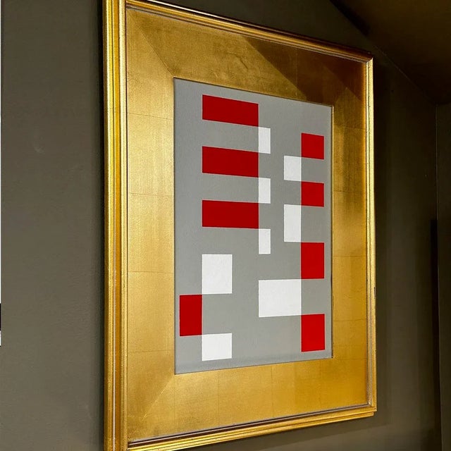 Aron “Grey Gray” Abstract Painting 26x30 For Sale - Image 4 of 4