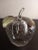 Clear Art Glass Bullicante Apple Shaped Paper Weight For Sale - Image 4 of 8