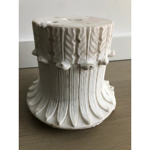 Antique Early 19th Century French Marble Egyptian Revival Column Capital Artifact For Sale In Washington DC - Image 6 of 8