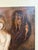 Brown Large Mid-Century Modern Surrealist Naked Female Figure Oil Painting on Canvas – 27x50 For Sale - Image 8 of 9