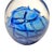 Stunning Robert Eickholt Signed Sculptural Blue Paperweight Ohio Art Glass For Sale - Image 9 of 16
