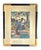 Gold Japanese Woodblock Utagawa Kunisada Framed Wood Gold Gilt Antique Bijin Cherry Blossom Floral Kimono Sake For Sale - Image 8 of 17