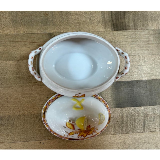 White Mid 20th Century Herend Porcelain Chinese Bouquet Covered Dish With Lemon Finial For Sale - Image 8 of 12