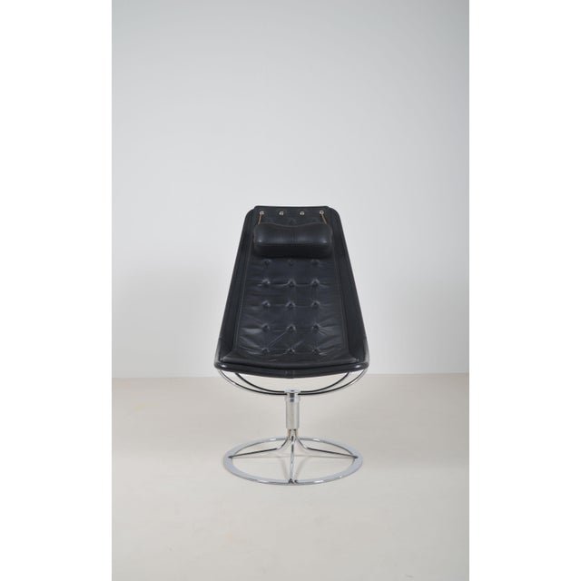 Swedish Jetson 66 Armchair in Leather by Bruno Mathsson for Dux, 2010s For Sale - Image 3 of 10