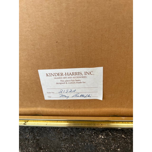 1970s Silver & Gold Framed “Ming Butterfly” For Sale - Image 4 of 6