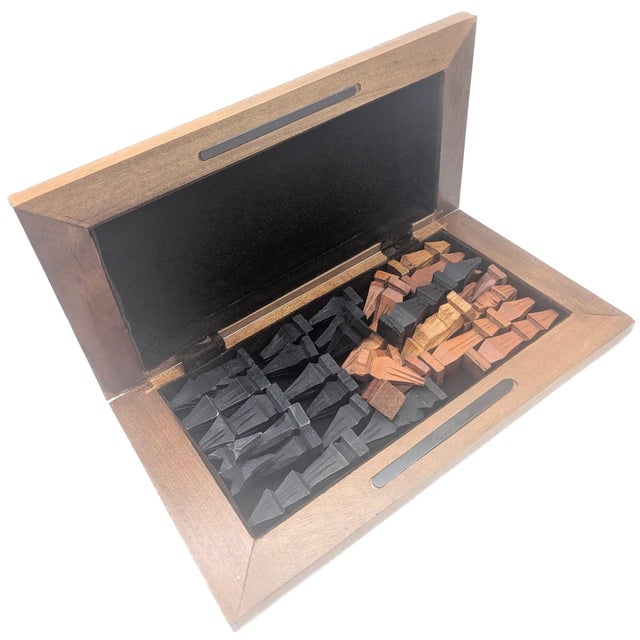 Camel African Carved Chess Pieces, Set of 33 For Sale - Image 8 of 14