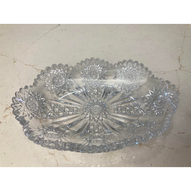 Mid 20th Century Cut Crystal Candy Dish For Sale - Image 14 of 17