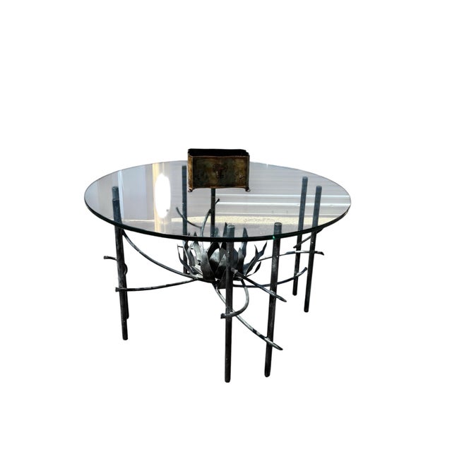 Vintage “Lotus” Dining Table/Center Table in the Manner of Curtis Jere For Sale In Philadelphia - Image 6 of 6