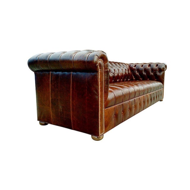 Mid-Century Modern Design XQ Belair Chesterfield 108" Sofa For Sale - Image 3 of 5