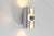 Metal Polished Metal Space Age Wall Lamps from Polam, 1970s, Set of 2 For Sale - Image 7 of 9