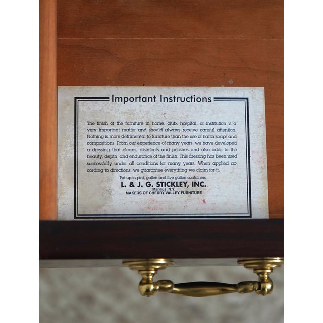 Stickley Mahogany 2 Drawer Console Table For Sale - Image 17 of 18