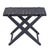 Mid-Century Modern Cipriani 24 in. W Rectangular Leather & Wood Luggage Rack, Gray For Sale - Image 3 of 7