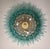 Vintage Murano Chandelier with 82 Turquoise Glasses, 1990s For Sale - Image 17 of 18