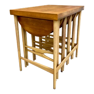 Mid Century Modern Nesting Tables by Bertha Schaefer for Singer and Sons. Circa 1950s