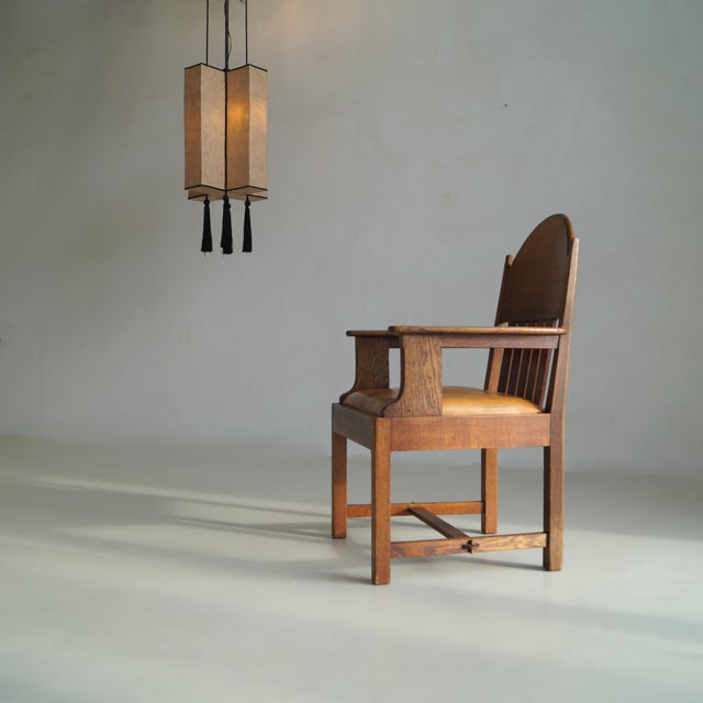 1920s Dutch Art Deco Armchair by Hendrik Wouda for Pander & Sons, 1920s For Sale - Image 5 of 18