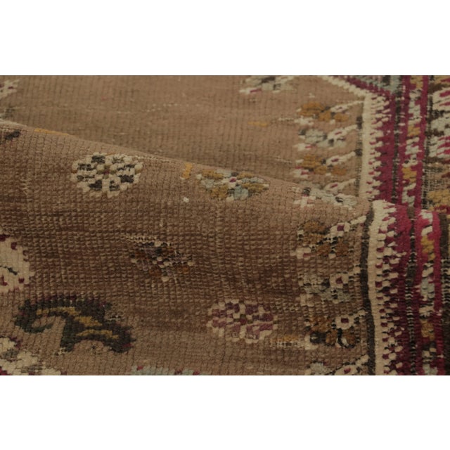 Textile Vintage Turkish Rug With Intricate Medallion & Multi Border Design - Rug & Kilim For Sale - Image 7 of 8