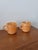 Mid-Century Modern Vintage Coffee Set in Orange Jadeite by by Fire King for Anchor Hocking, 1950s, Set of 8 For Sale - Image 3 of 6