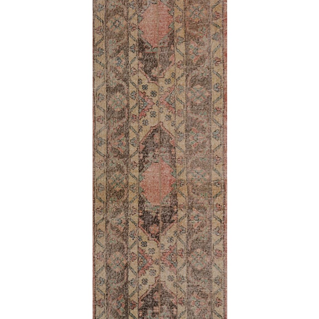 1960s Distressed Extra Long Turkish Runner Rug - Stair Rug 1'8'' X 24'' For Sale - Image 4 of 10