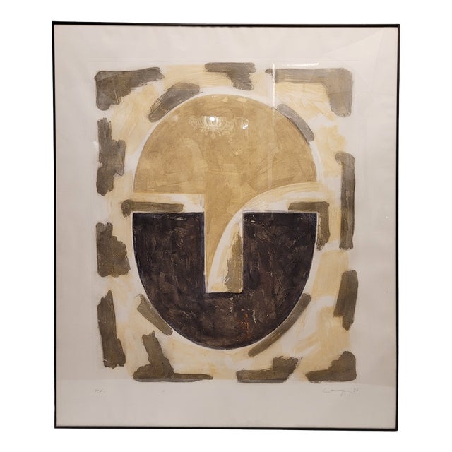 Rafael Canogar, Head, 1987, Etching For Sale