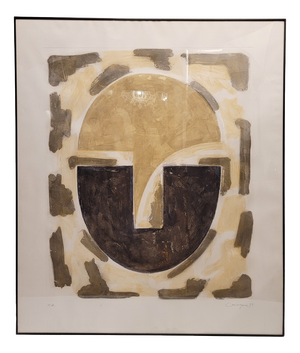 Rafael Canogar, Head, 1987, Etching