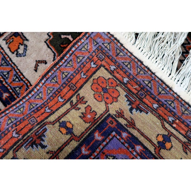 1960s 1960s, Handmade Vintage Caucasian Kazak Rug 4' X 6.9' For Sale - Image 5 of 11