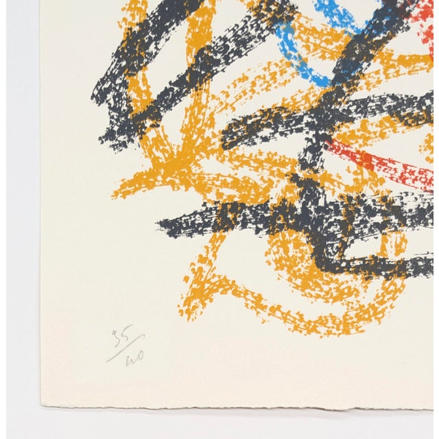Joan Miró Joan Miró, Untitled From Je Travaille Comme Un Jardinier, Hand Signed, Edition of 40, 1963 For Sale - Image 4 of 6