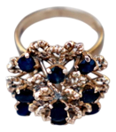 Gold Shower Shaped Ring