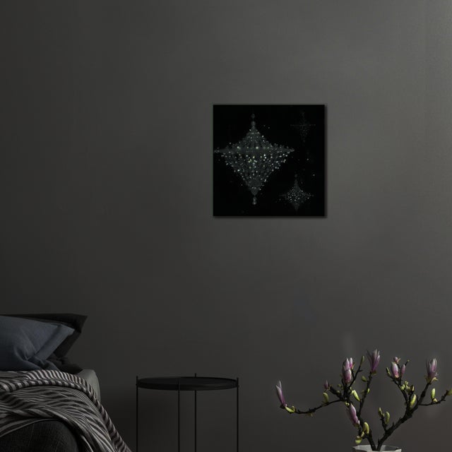 Not Yet Made - Made To Order Modernist Phosphorescent Chandelier Print on Canvas For Sale - Image 5 of 5