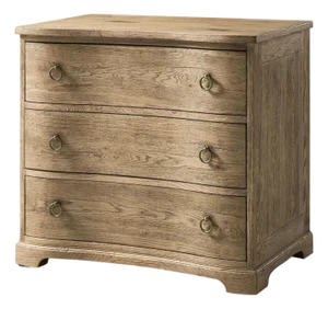 Rustic Modern Three-Drawer Bedside Chest