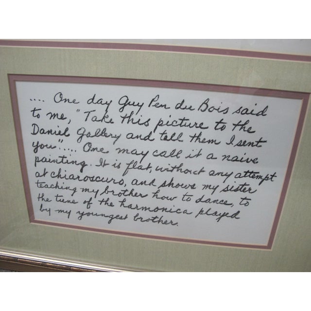 Raphael Soyer Signed Limited Edition Dancing Lesson From Memories Portfolio For Sale - Image 4 of 7