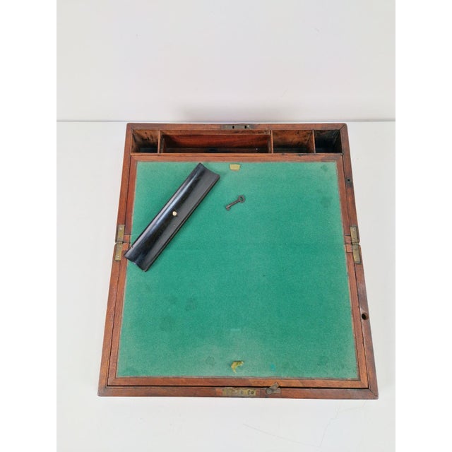 Victorian Travel Writing Slope, 1920 For Sale - Image 12 of 14