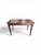 Rare set of five bistro tables, circa 1940-1960, original model in solid walnut, with their historical provenance from a...