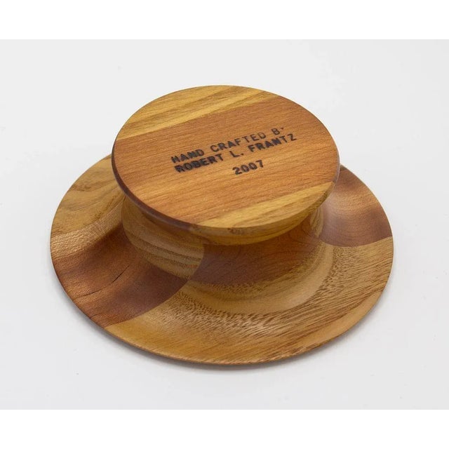 2000 - 2009 Handcrafted Turned Wooden Bowl by Franz Woodworks For Sale - Image 5 of 6