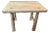 Andrianna Shamaris Bleached Teak Wood Stool or Side Table For Sale