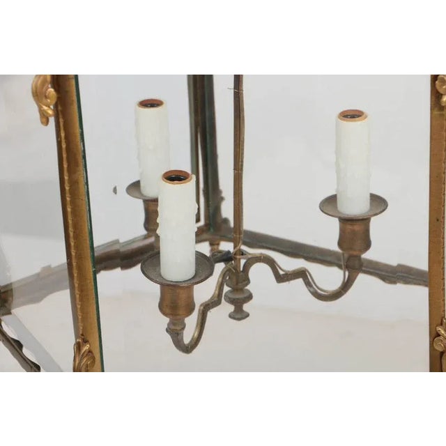 20th Century French Gilt Bronze Hall Light For Sale In New York - Image 6 of 9