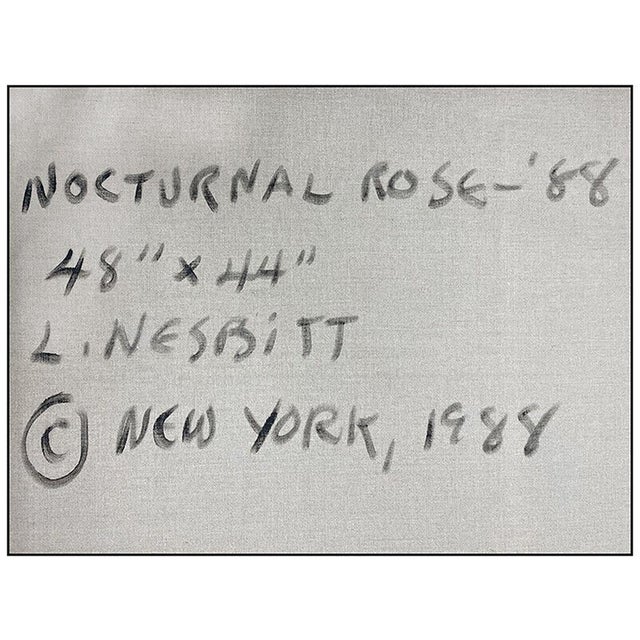 Lowell Nesbitt 1980s Nocturnal Rose, Lowell Nesbitt For Sale - Image 4 of 5