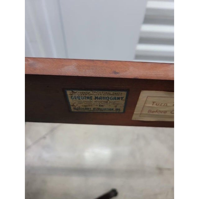 Sienna Brandt Vintage Mahogany Gaming Table #155 For Sale - Image 8 of 9