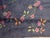 1920s Blue Navy Floral Antique Chinese Art Deco Rug 6' X 8'8" Handknotted Wool Carpet For Sale - Image 4 of 6