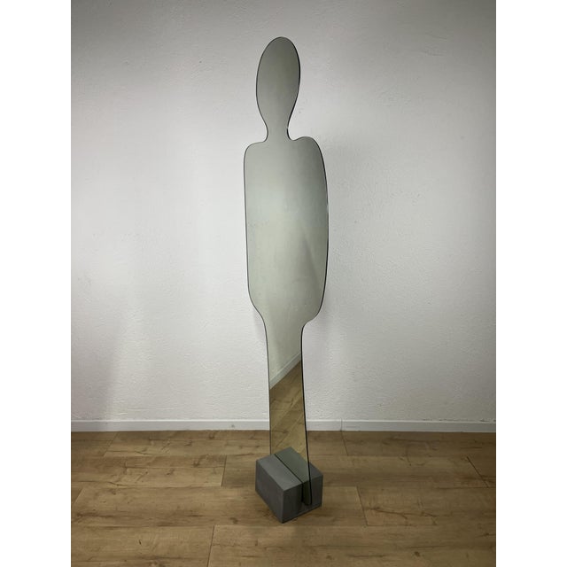 Glass Narciso Floor Mirror by Pierre Cardin, 1960s For Sale - Image 7 of 9