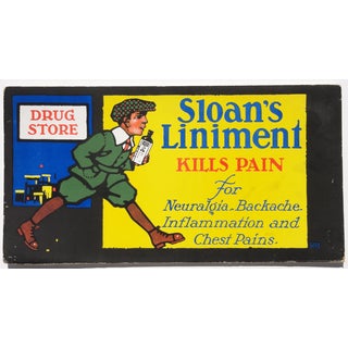 Sloan's Liniment Sign, Circa 1920 For Sale