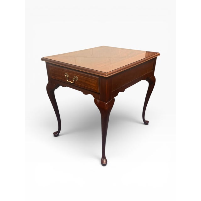 Councill Furniture 1970s Pair of Councill Craftsmen Mahogany Queen Anne Lamp Tables For Sale - Image 4 of 14