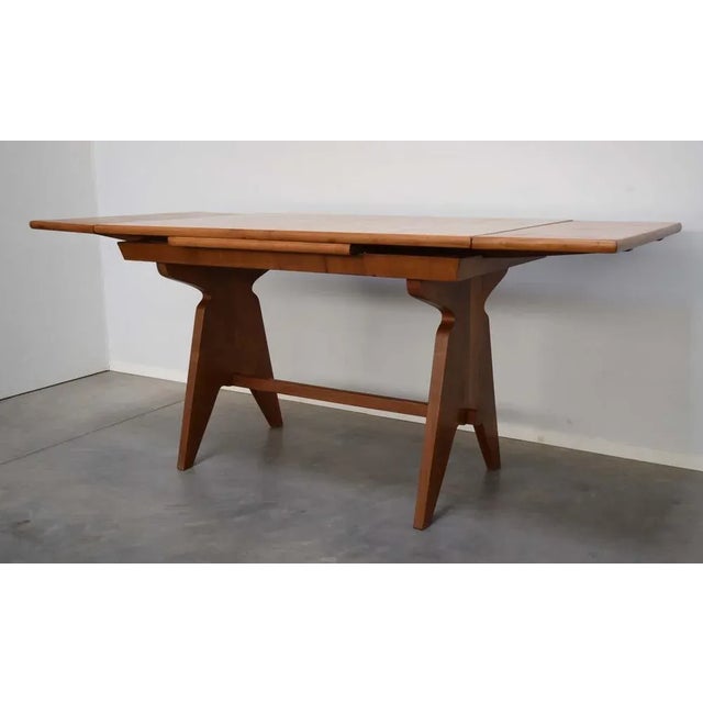 Italian Extendable Dining Table in Cherrywood, 1950 For Sale - Image 3 of 5