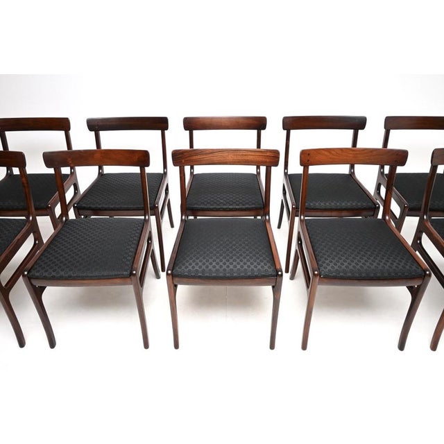 Vintage Danish Dining Chairs by Ole Wanscher, 1960, Set of 10 For Sale - Image 6 of 11