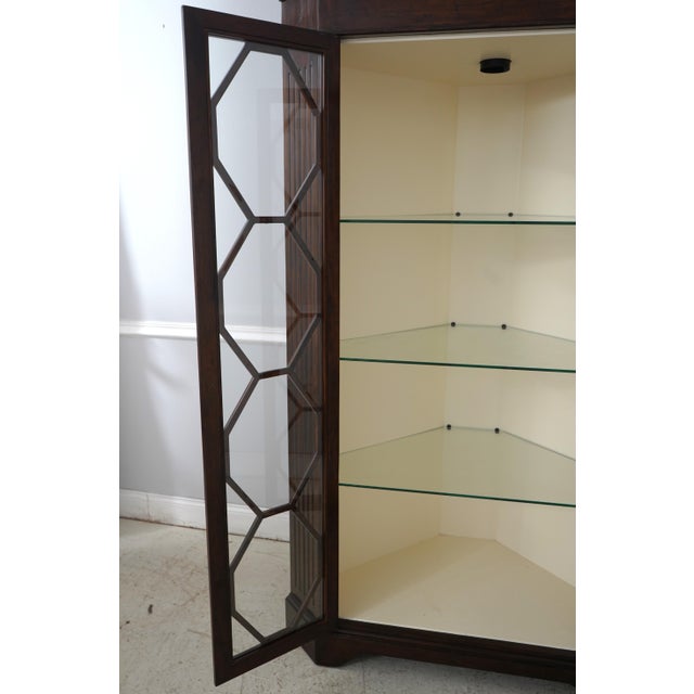 Theodore Alexander Theodore Alexander Mahogany 2 Door Corner Cabinet For Sale - Image 4 of 15