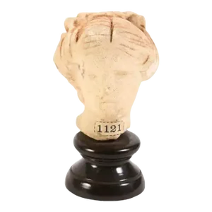 Greco Roman Marble Head of a Woman on Stand
