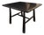 Andrianna Shamaris Mid Century Couture Espresso Stained Teak Wood Table For Sale