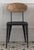 New Industrial Wrought Iron Shop Stool With Wooden Seat and Back For Sale - Image 4 of 11