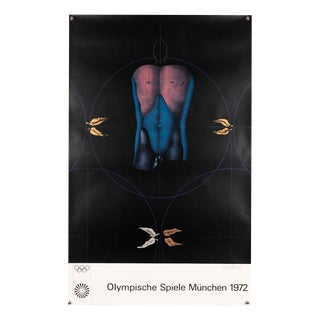 Olympia Lithograph Poster by Paul Wunderlich, 1972 For Sale